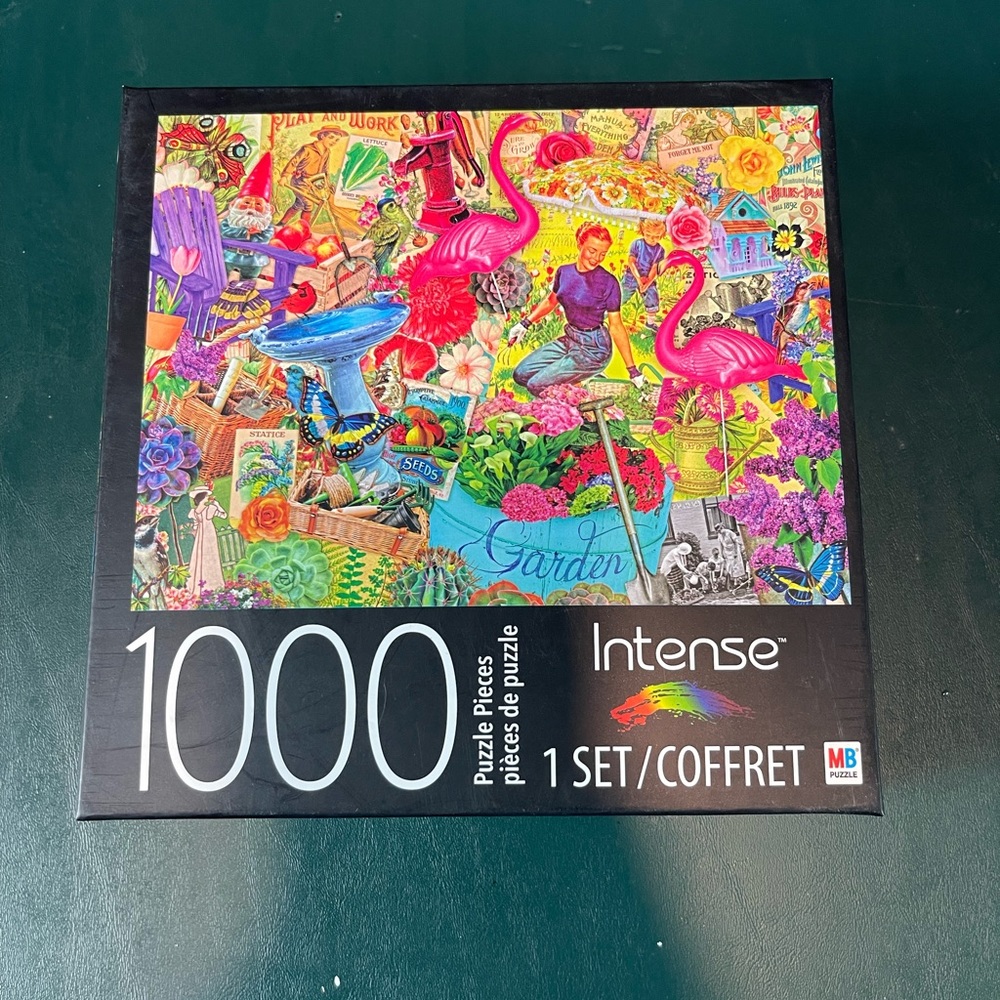 1000 piece garden jigsaw puzzle. By MB Puzzle.